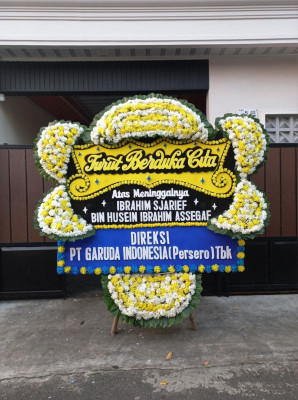 Papan Bunga Duka di Ngawi